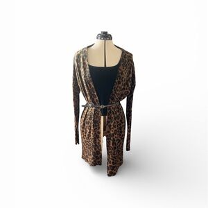 Sanctuary Leapord Print Open Front Cardigan
